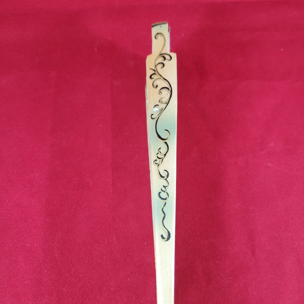 GORGEOUS HAND PAINTED ON BAMBOO,HAND HOLD FAN. - Picture 8 of 12